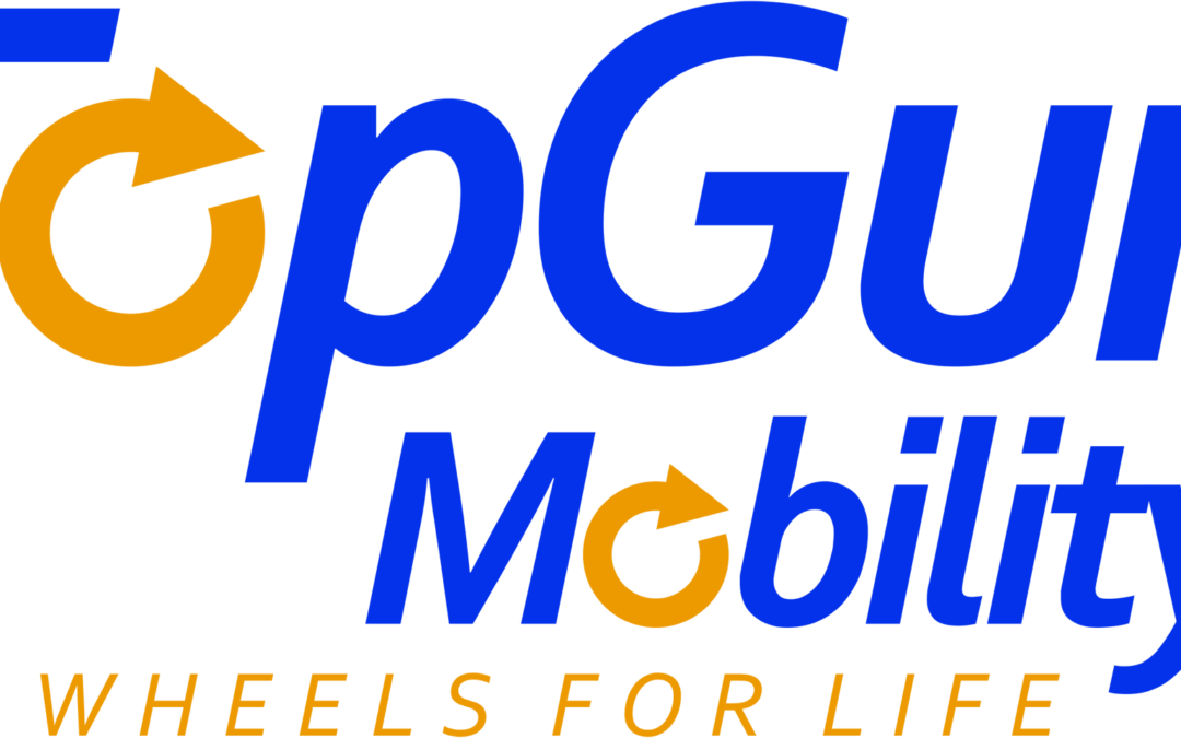 Top Gun Mobility Logo with Slogan extra large