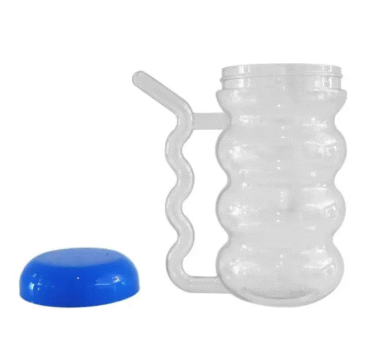 Cup W/Built In Straw